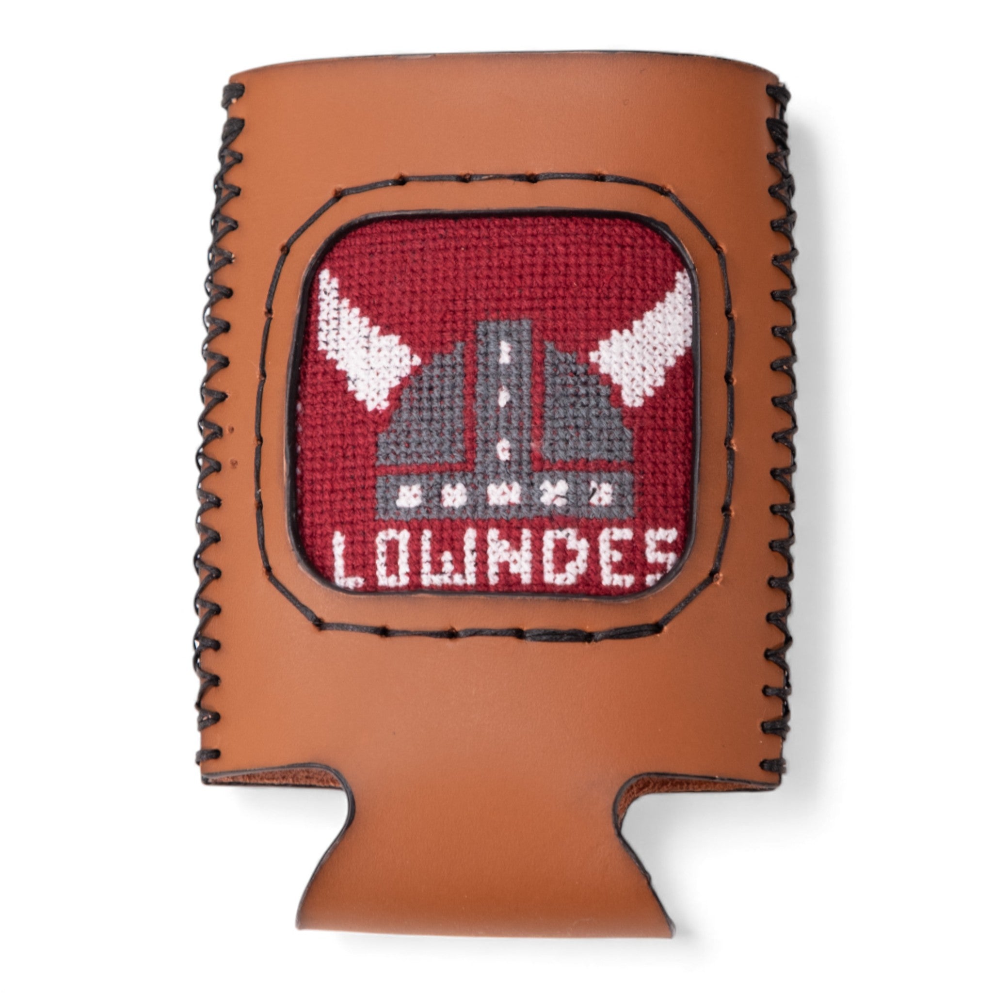 Lowndes Helmet Logo Can Cooler