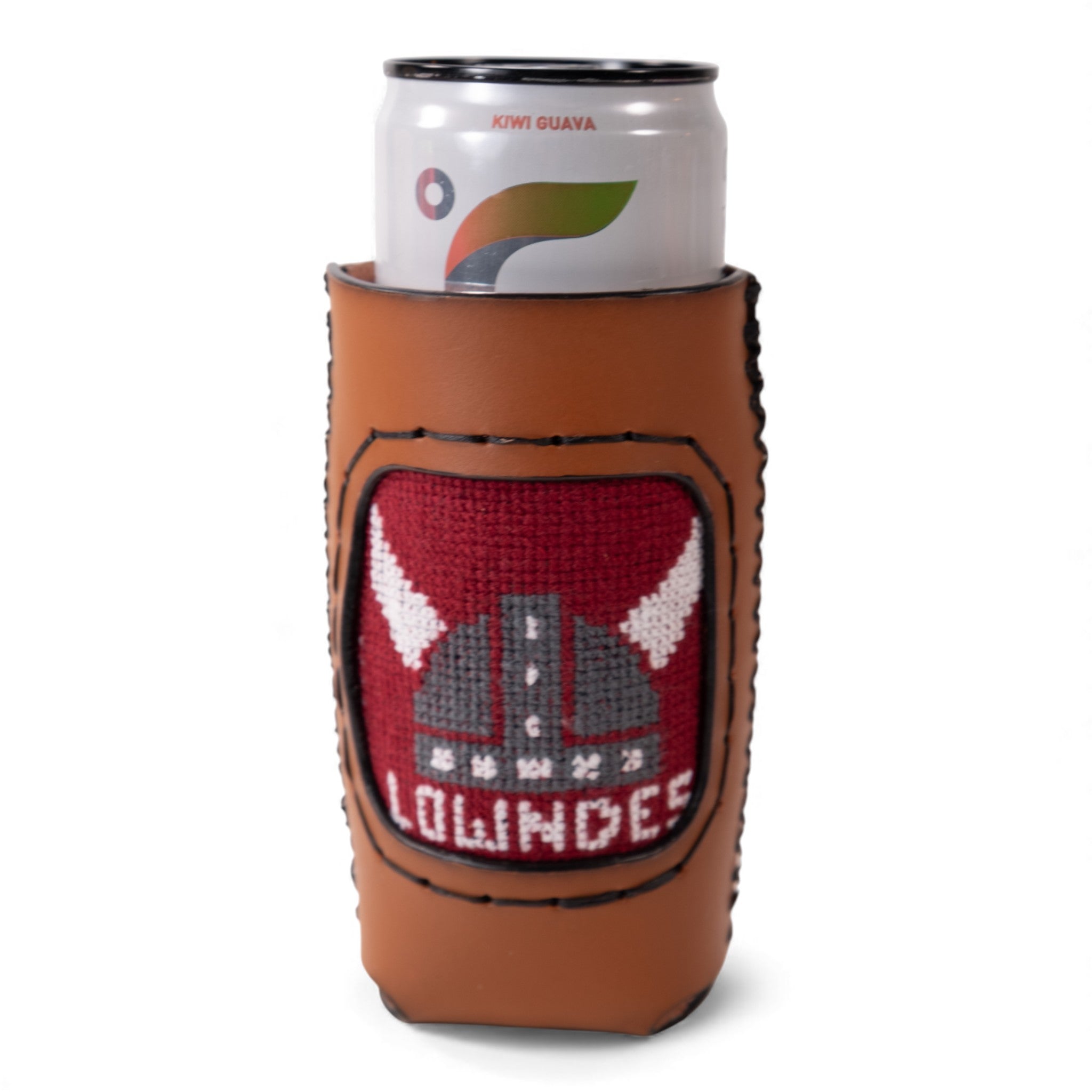 Lowndes Helmet Logo Can Cooler