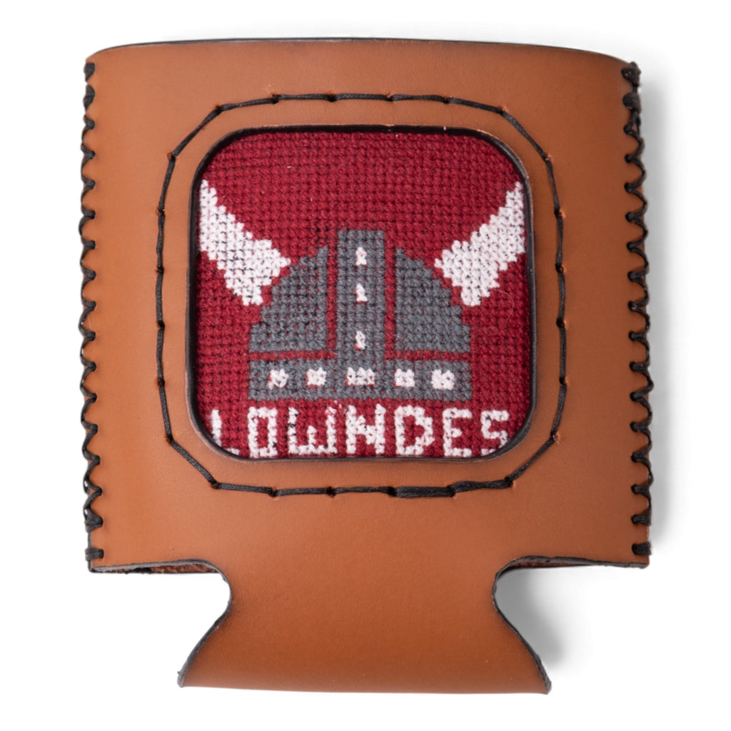 Lowndes Helmet Logo Can Cooler