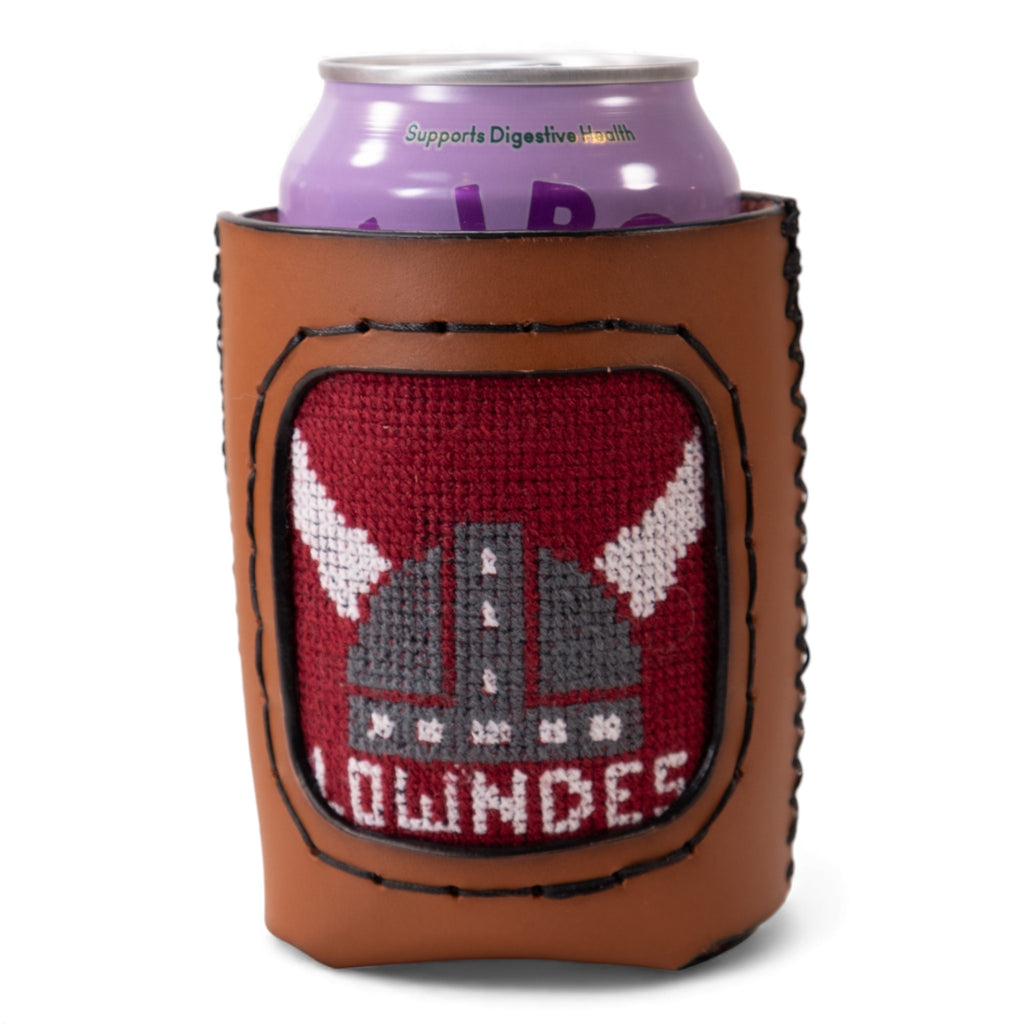 Lowndes Helmet Logo Can Cooler