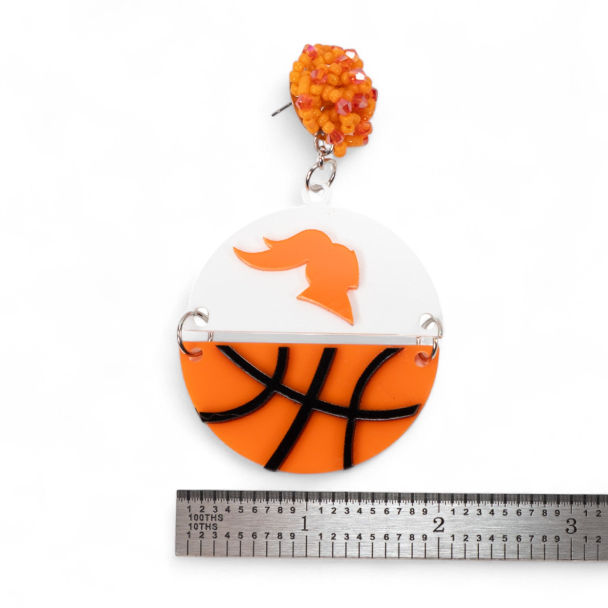 Valwood Basketball Half Ball Earings