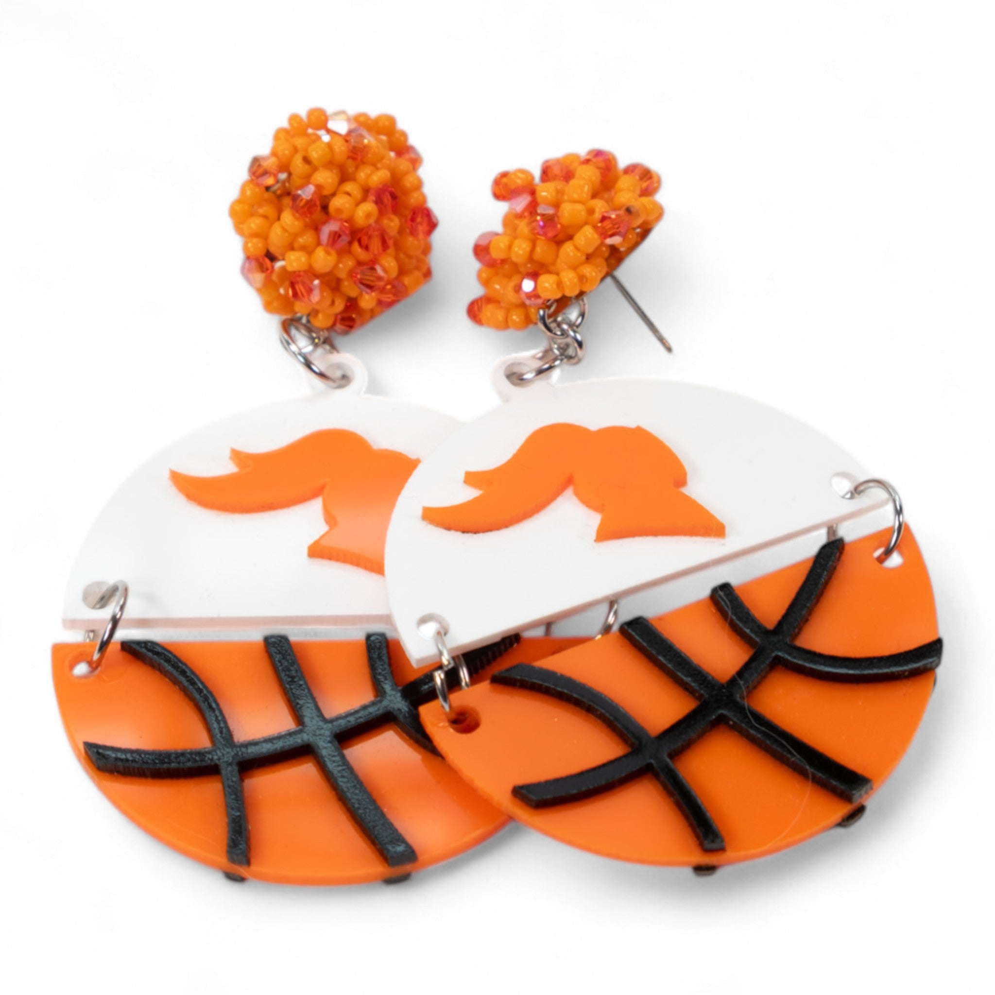 Valwood Basketball Half Ball Earings