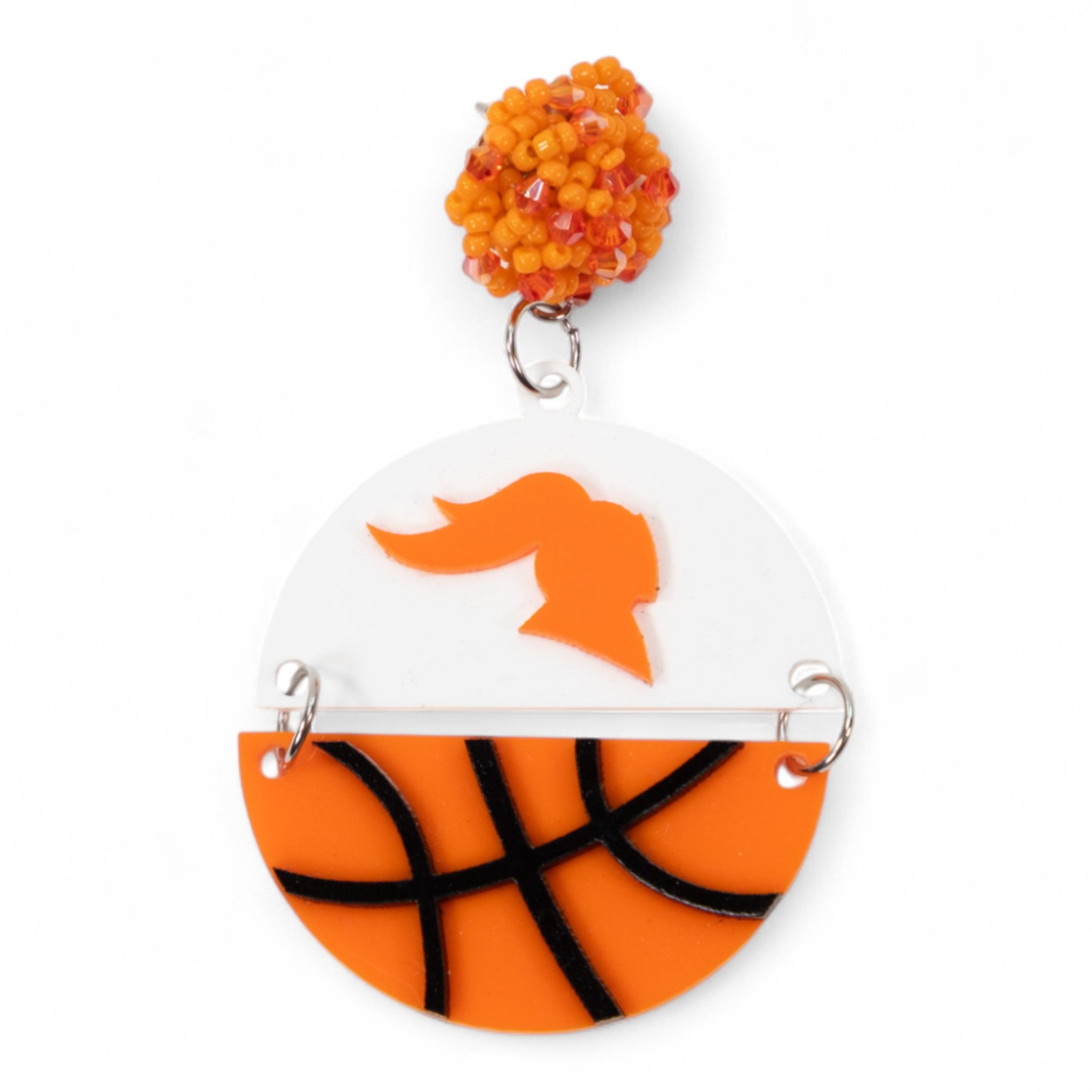 Valwood Basketball Half Ball Earings