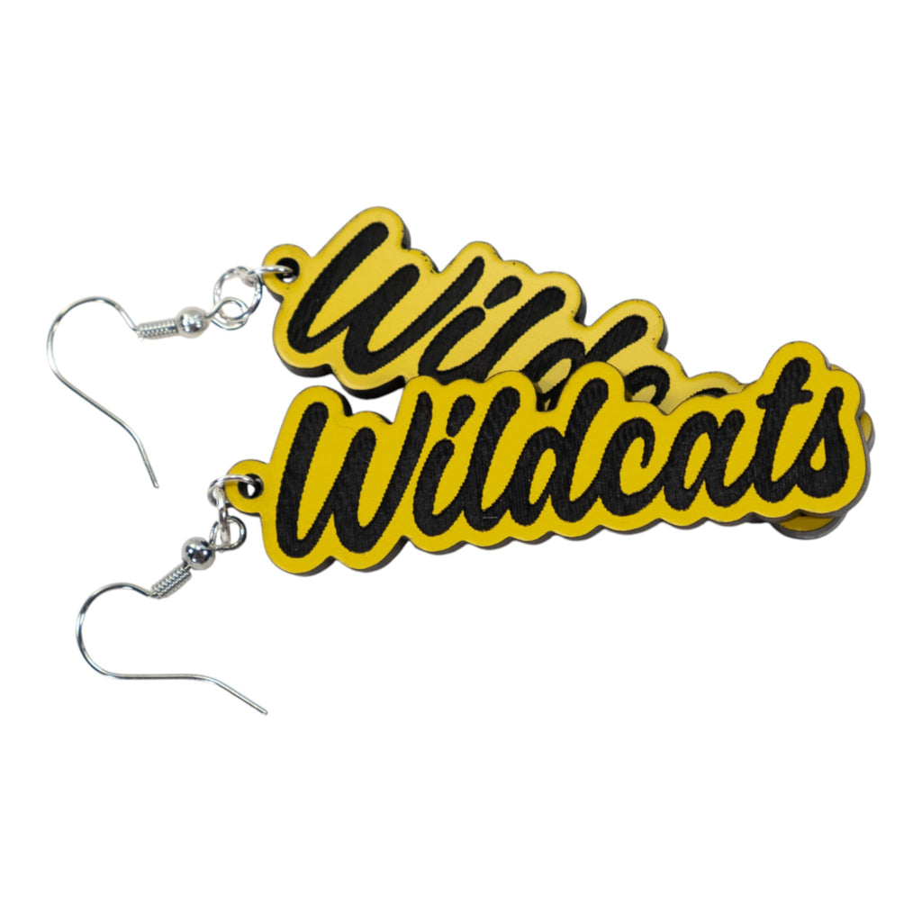 Valdosta Wildcats Script Dangle Earings