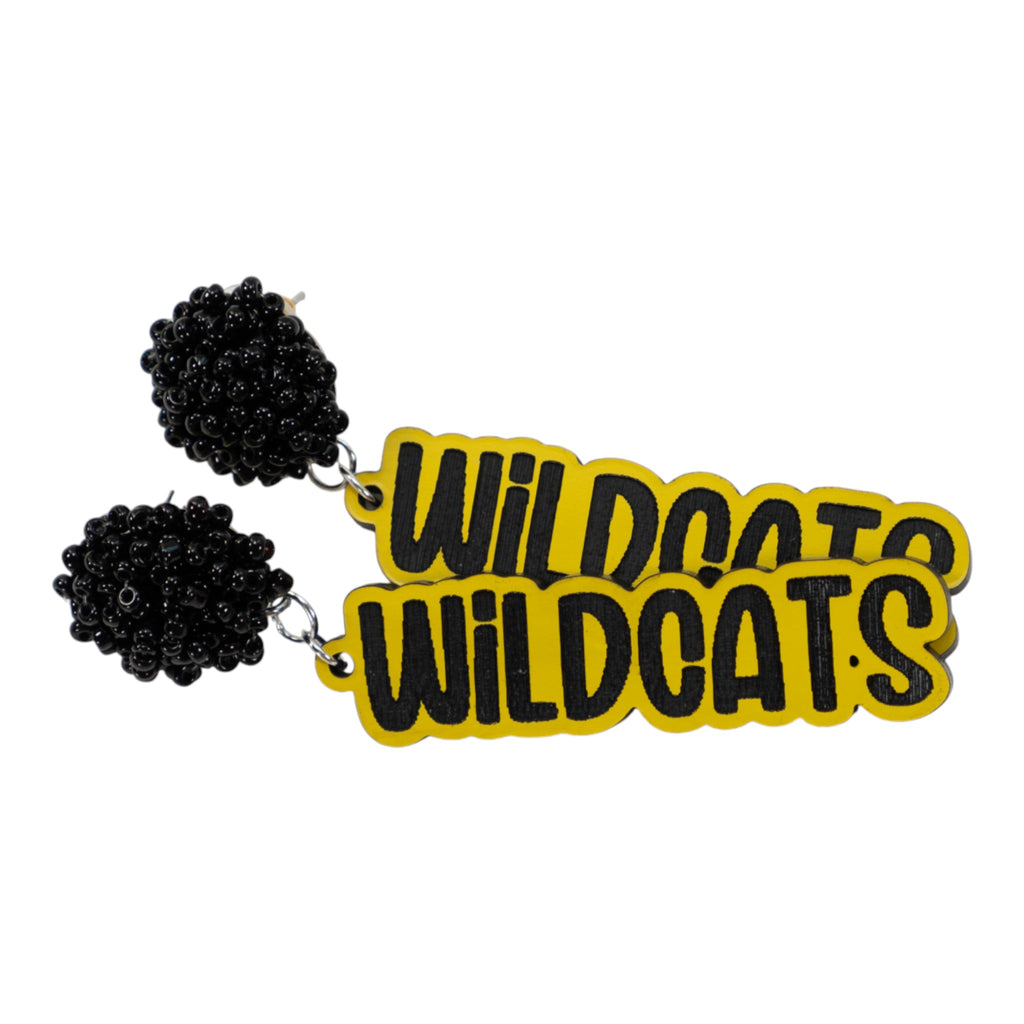 Valdosta Wildcats Text Earings