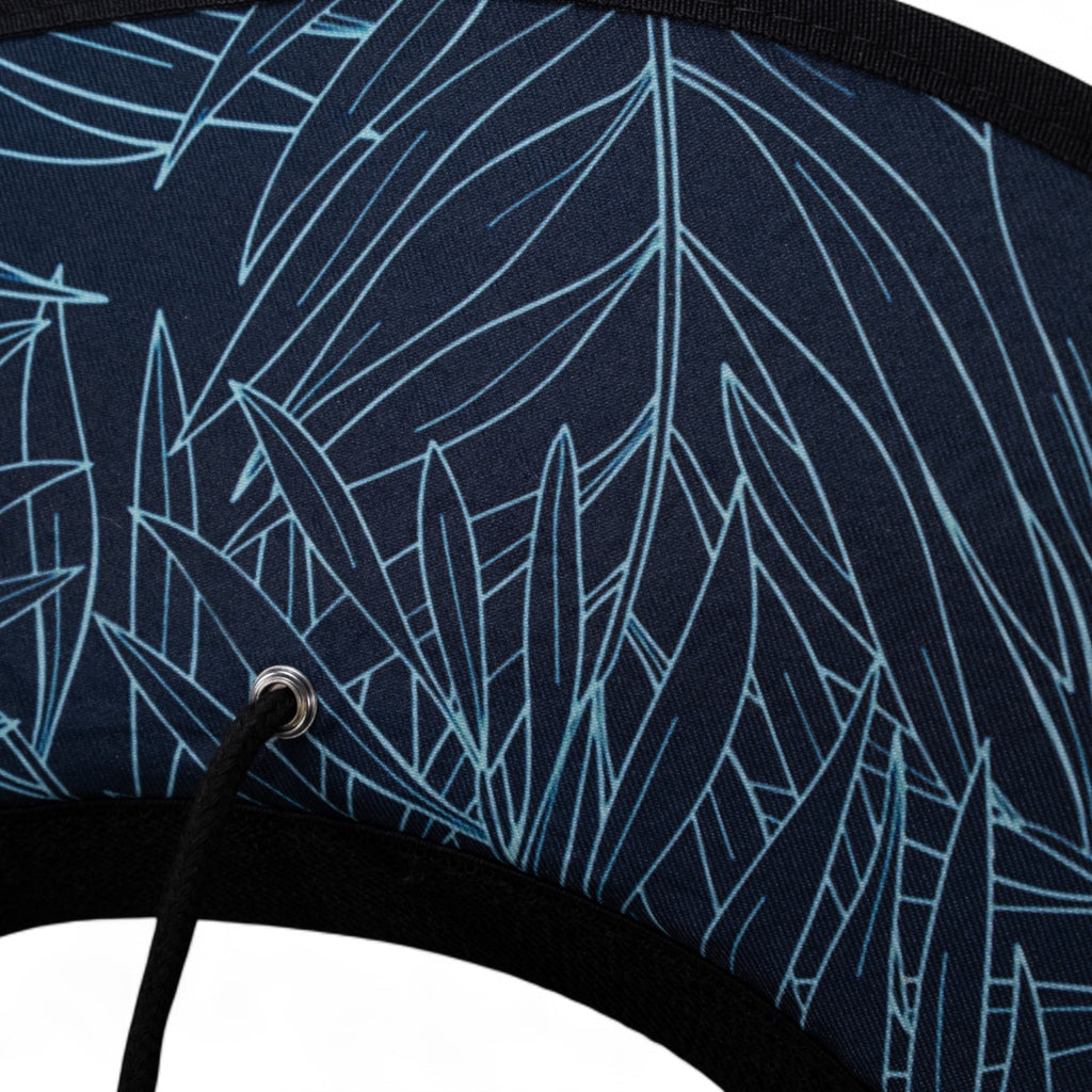 Straw Hat with Black Trim