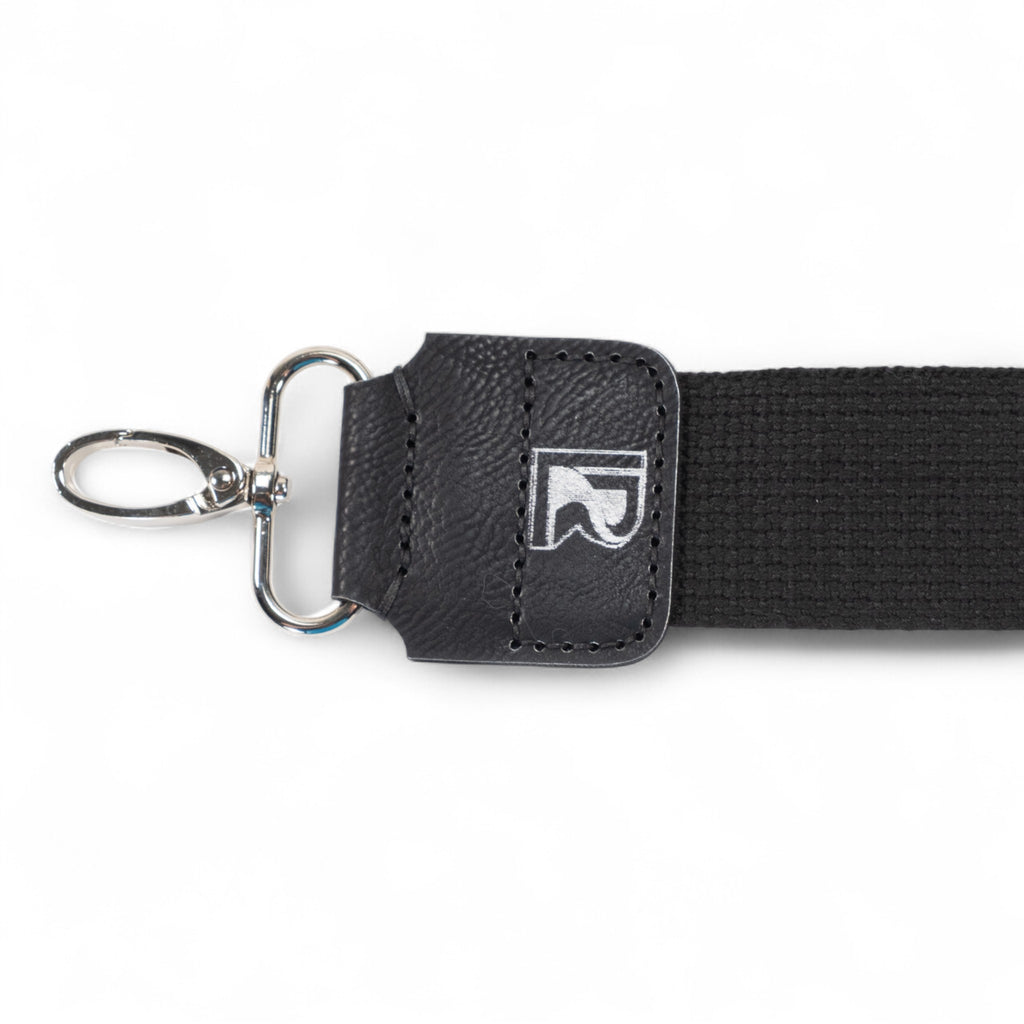 Black Cotton Webbing Purse Strap