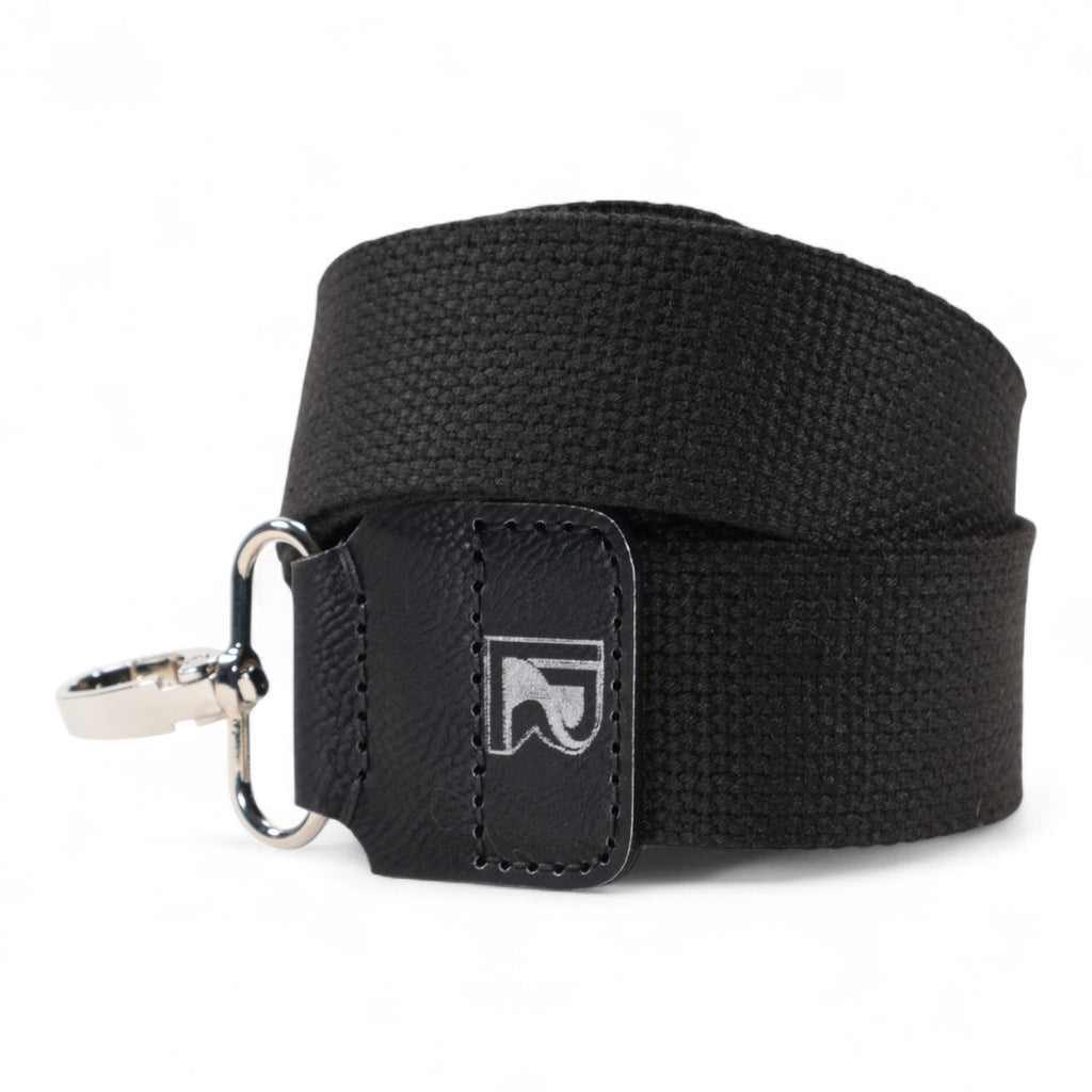 Black Cotton Webbing Purse Strap