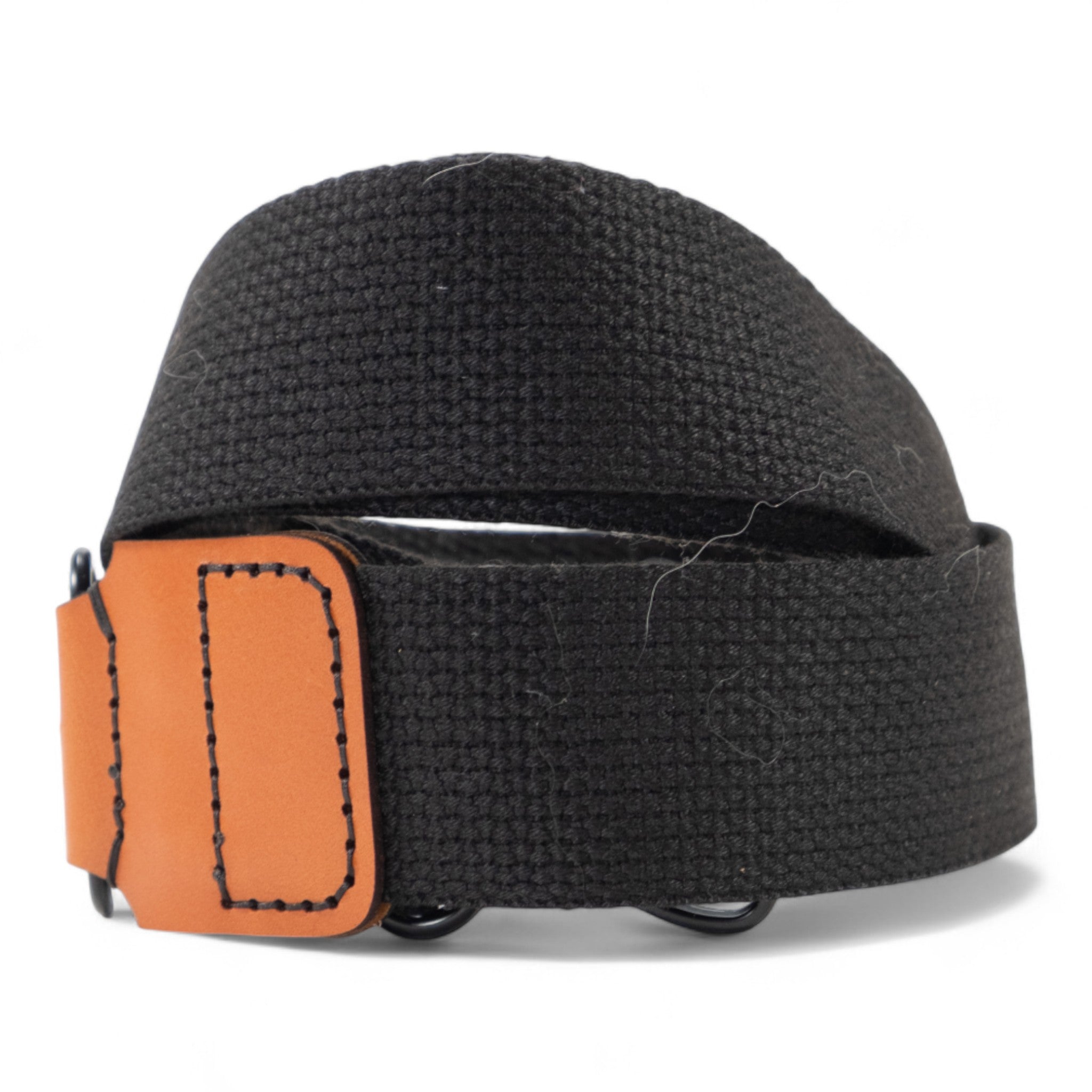 Black and Tan Cotton Webbing Purse Strap