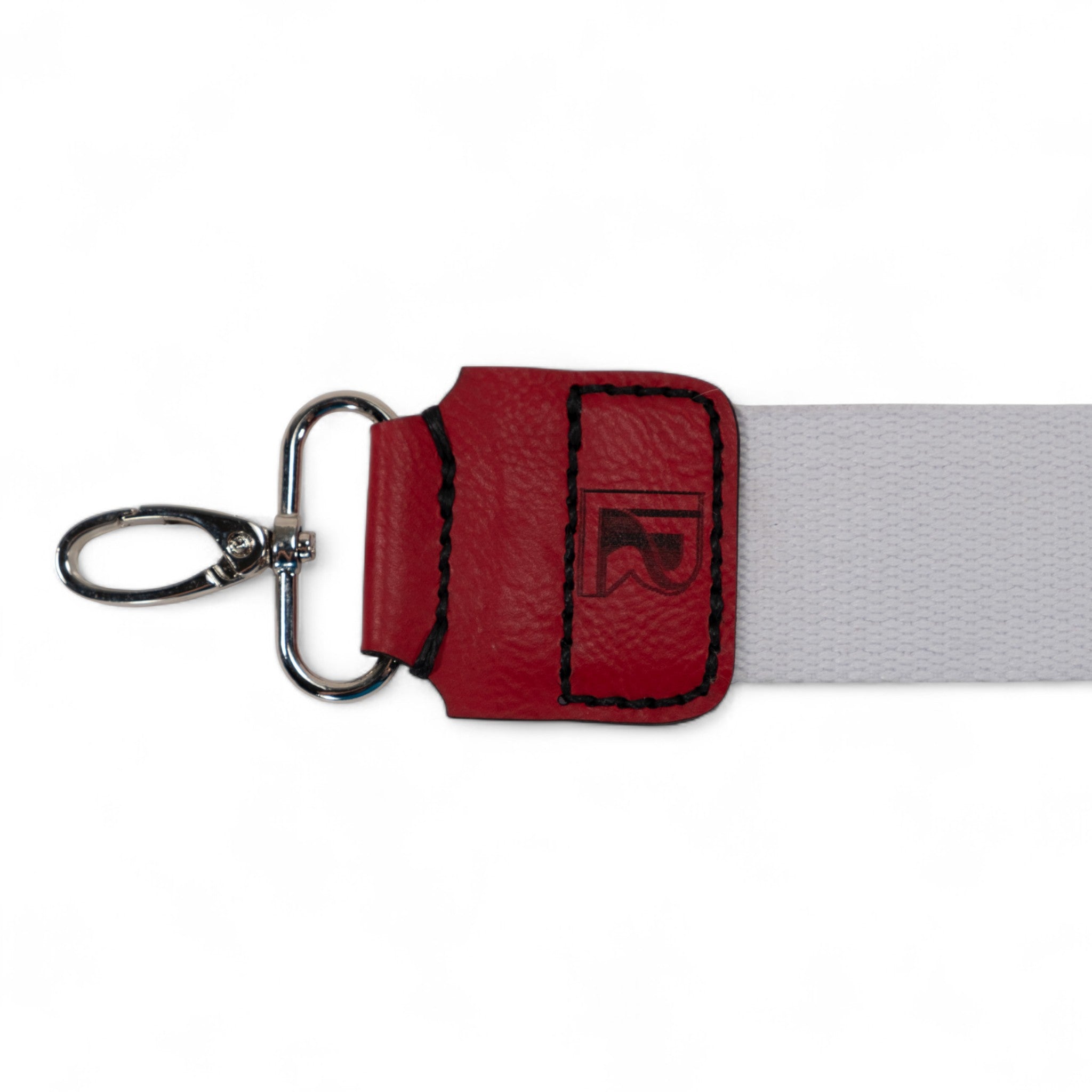 Red and White Cotton Webbing Purse Strap